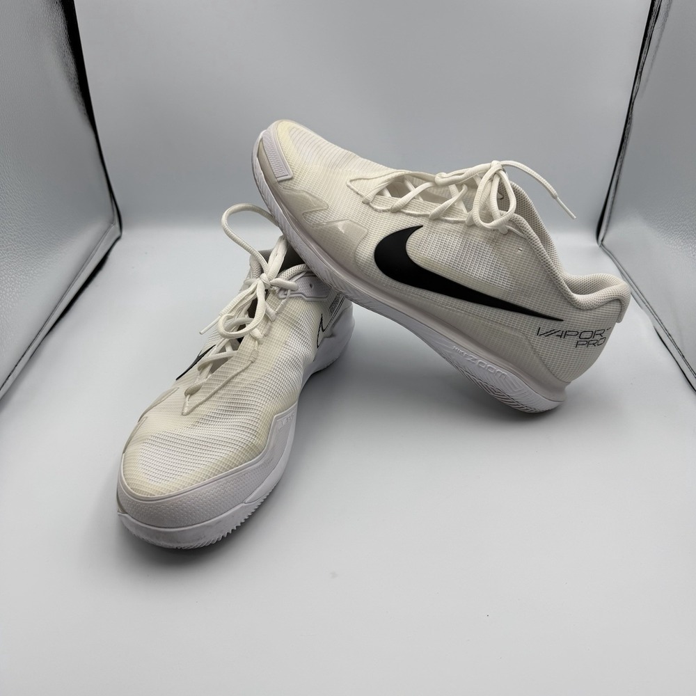 Nike Court‎ Air Zoom Vapor Pro 'White Black' Tennis Shoes Men's Size 13